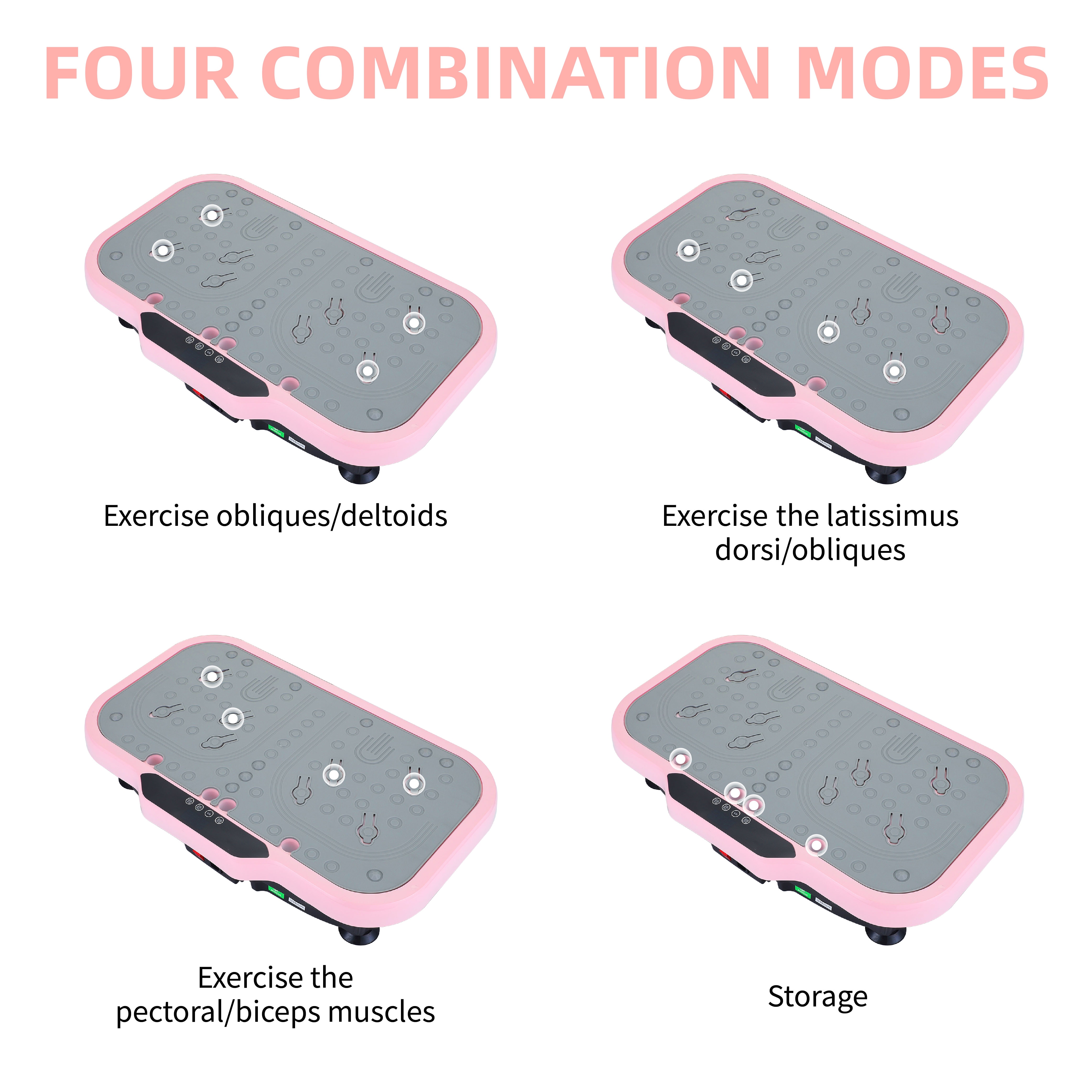 Vibration Plate Fitness Platform With Handle Whole Body Exercise Machine With 120 Speed Levels, Lymphatic Drainage, Fat Burning, And Weight Loss, Perfect For Women, Men, And Home Gym Exercise_voghion.com